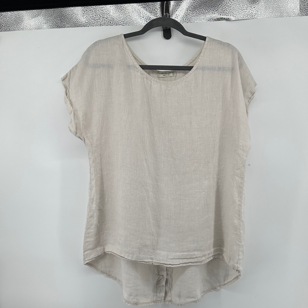 Terzo Millennio Boho Coastal Minimalist Legenlook Resort BeachLinen CreamTop SzL